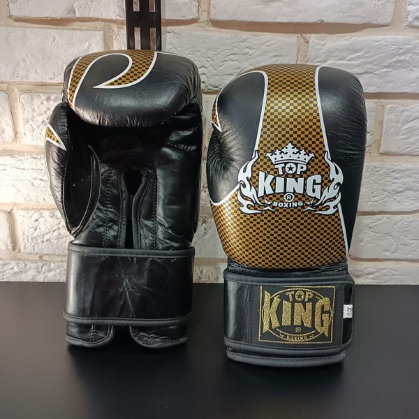 دستکش بوکس چرم Top King (سایز 12OZ) - تصویر 2